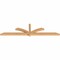 Ekena Millwork Redmond Smooth Timber Gable Bracket, Western Red Cedar, 108"W x 27"H x 3 1/2"D x 3 1/2"F, 6/12 Pitch GBW108X27X0404RED00SWR - alternate 2